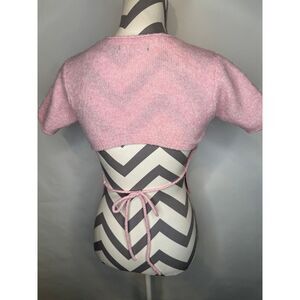 Glassons Pink Open‎ Back Cropped Sweater